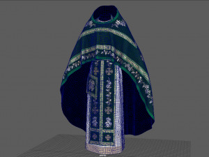ortodox church priest clothing 3D Model