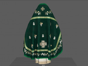 ortodox church priest clothing 3D Model