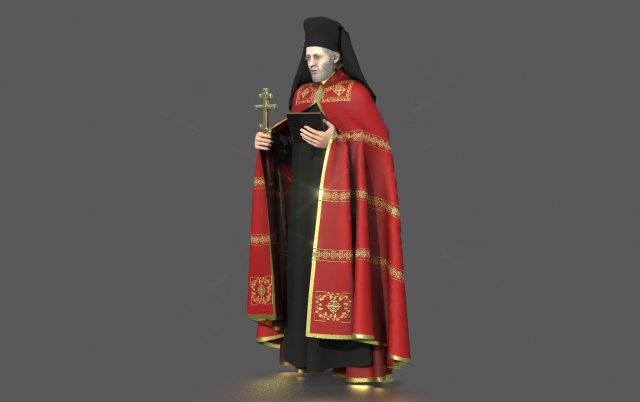 ruling ortodox bishop 3D Model .c4d .max .obj .3ds .fbx .stl .blend 