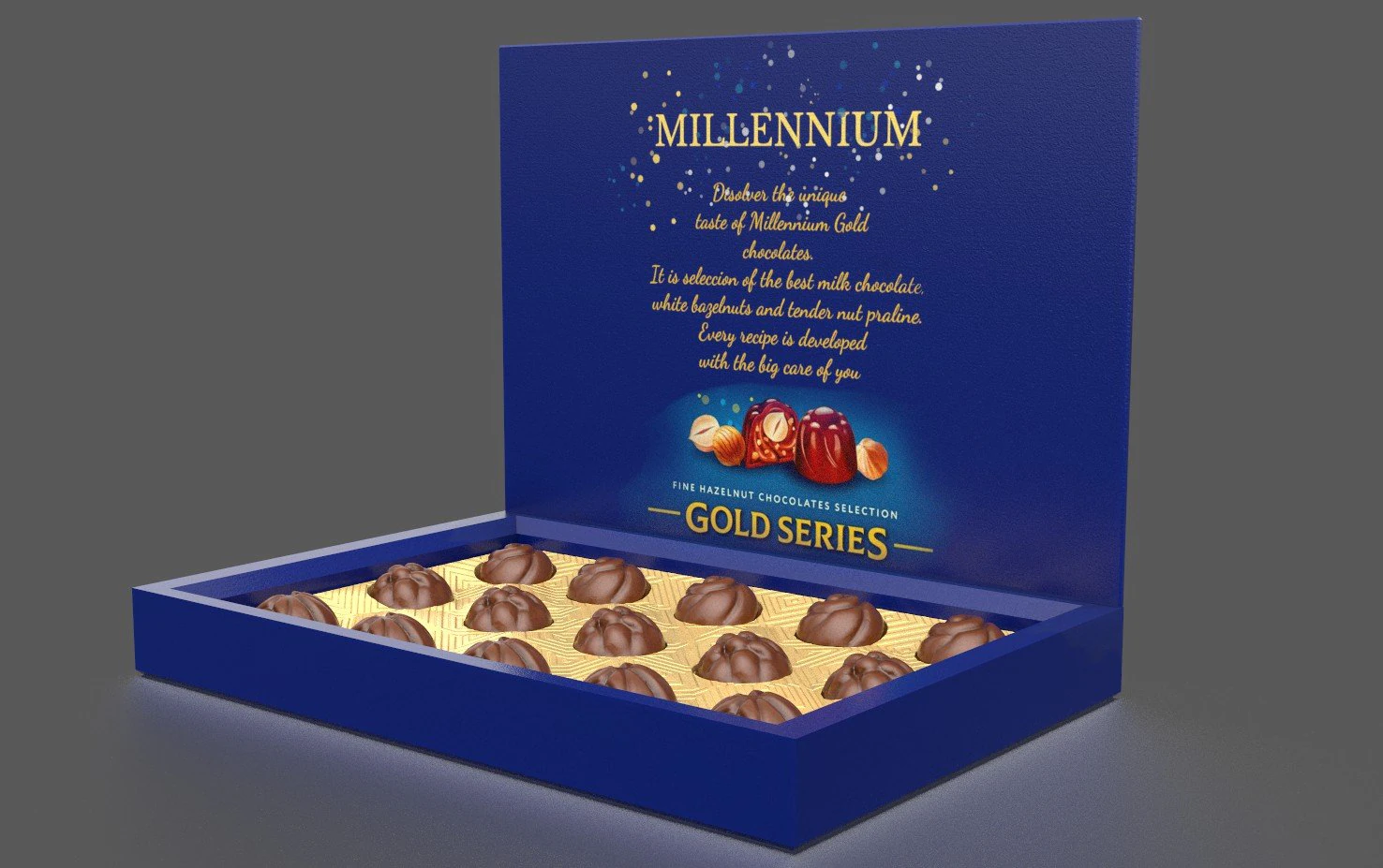 chocolate box 3D Model .c4d .max .obj .3ds .fbx .stl .blend