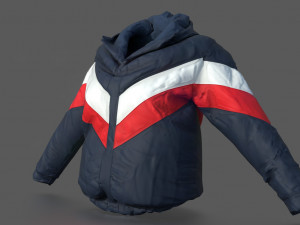 winter jaket woman Model 3D