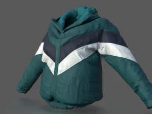winter jaket woman 3D Model