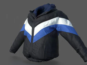 winter jaket woman 3D Model