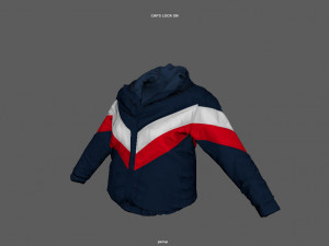 winter jaket woman Model 3D