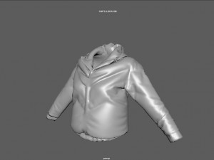 winter jaket woman Model 3D