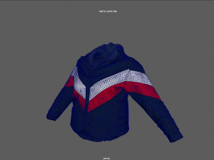 winter jaket woman Model 3D