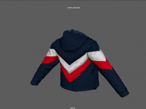 winter jaket woman Model 3D