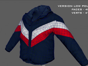 winter jaket woman Model 3D
