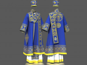 ortodox bishop vestment ii 3D Model