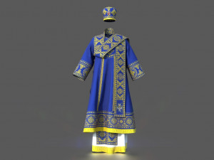 ortodox bishop vestment ii Model 3D
