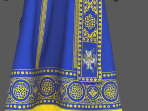 ortodox bishop vestment ii Model 3D