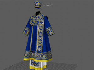 ortodox bishop vestment ii Model 3D