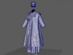 ortodox bishop vestment ii Model 3D