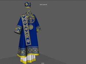 ortodox bishop vestment ii Model 3D