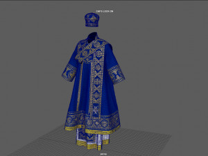 ortodox bishop vestment ii Model 3D