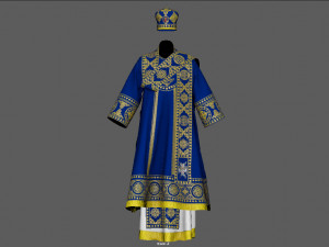 ortodox bishop vestment ii Model 3D