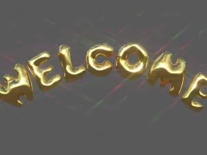 welcome balloons 3D 모델