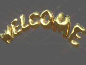 welcome balloons 3D Model