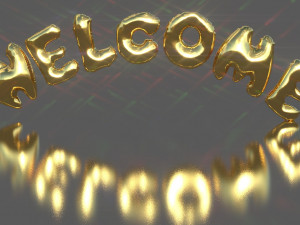 welcome balloons 3Dモデル
