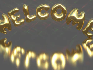 welcome balloons 3D Model
