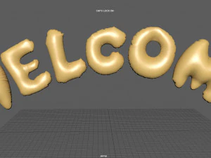 welcome balloons 3D Model