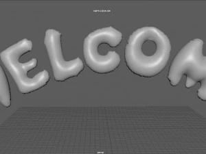 welcome balloons 3D Model