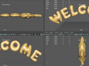 welcome balloons 3Dモデル