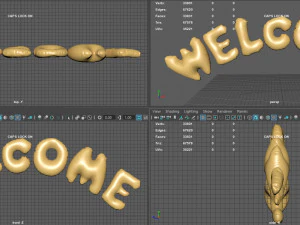 welcome balloons 3D Model
