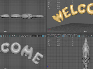 welcome balloons 3Dモデル