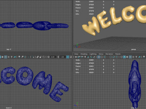 welcome balloons 3Dモデル