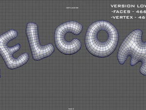 welcome balloons 3D Model