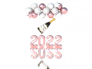 balloons new year 3D 모델
