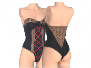 lace body 3 3Dモデル