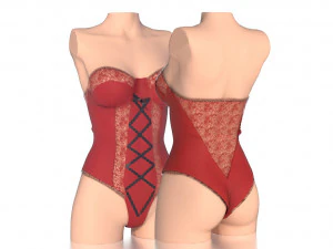 lace body 3 3D Model