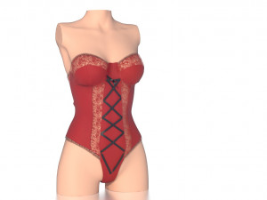 lace body 3 3Dモデル