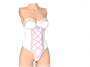 lace body 3 3Dモデル