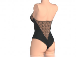 lace body 3 3Dモデル