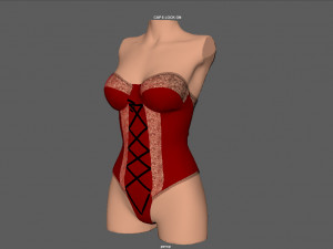 lace body 3 3Dモデル
