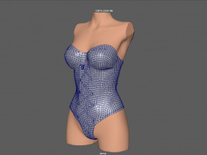 lace body 3 3Dモデル