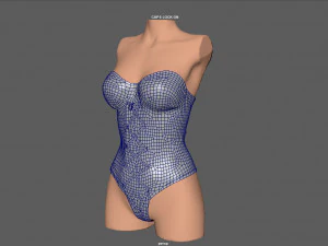 lace body 3 3D Model