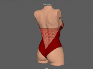 lace body 3 3Dモデル