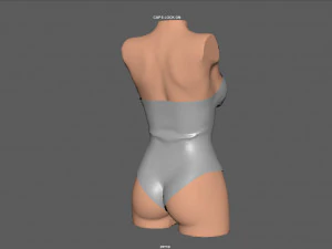 lace body 3 3D Model