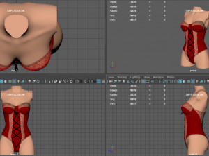 lace body 3 3Dモデル