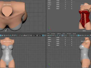 lace body 3 3D Model