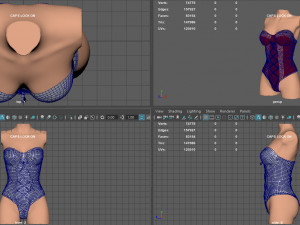 lace body 3 3Dモデル