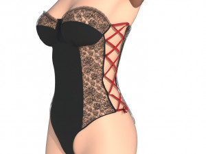 womans underwear Model 3D