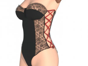 womans underwear 3D Model
