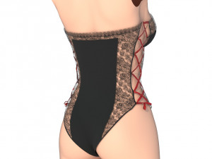 womans underwear Model 3D