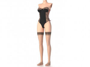 womans underwear Model 3D