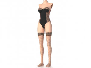 womans underwear 3D Model
